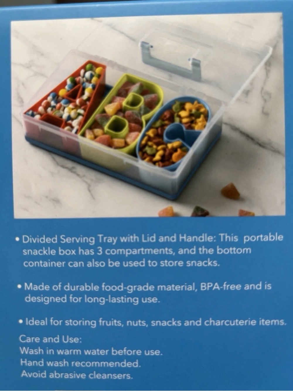 CWC Perfect On-The-Go Snack Box - Blue - Picture 5 of 6